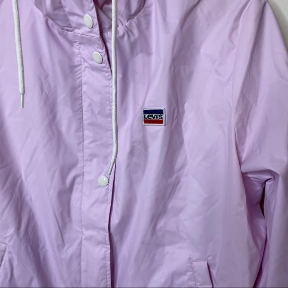 Levi's Nylon Pink Mesh Hooded Jacket - Picture 4 of 8